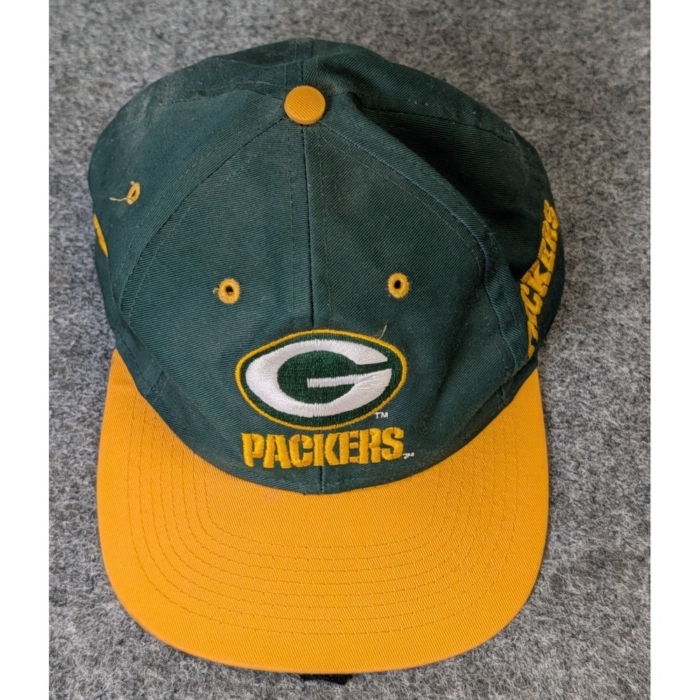 NFL Green Bay Packers Hat Football Cap 1990's Competitor Vintage Logo 7
